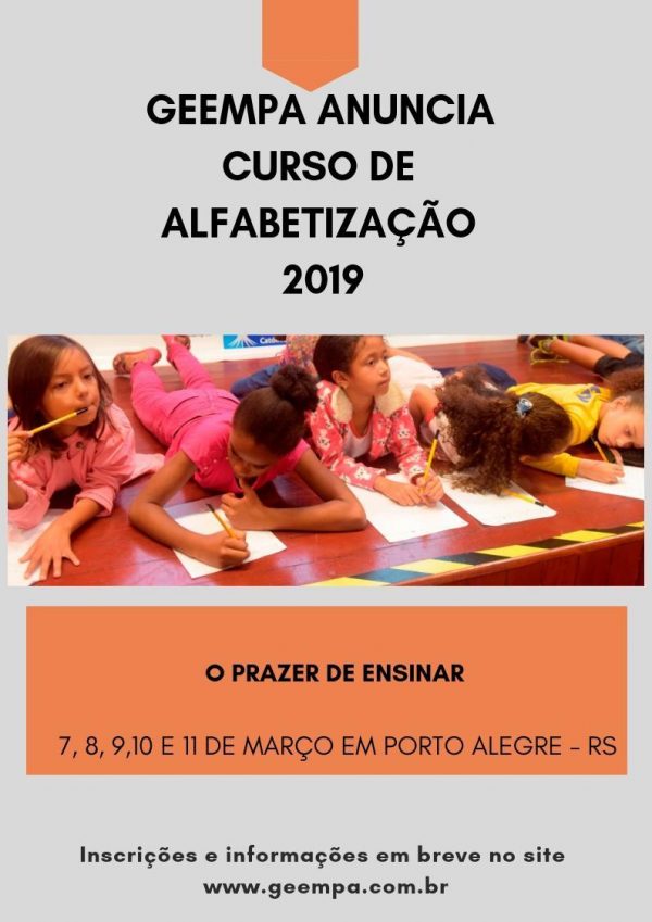 INSCREVA-SE: Curso de Alfabetização